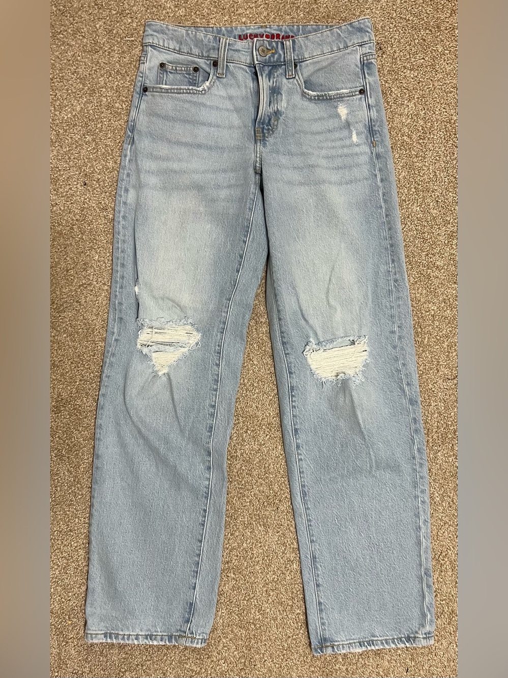 Lucky Brand Light Blue Distressed Jeans
